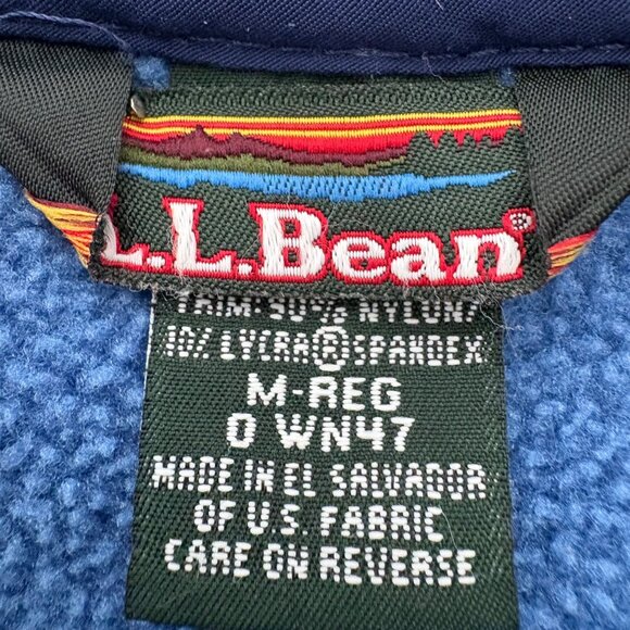 Vintage L.L.Bean Women’s M Blue Polartec Snap Fleece Pullover - Picture 7 of 10